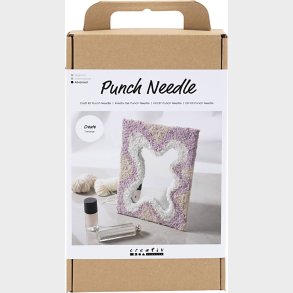 Diy Kit Punch Needle  - Spejl - Pastelfarver