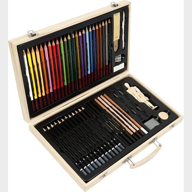Tegnekuffert - Skitses�t Med Farveblyanter - Diy Kit