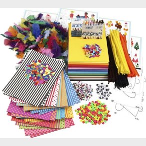 Diy Kit - Kreativitetsst - Stor Pakke Med Materialer Og Skabeloner