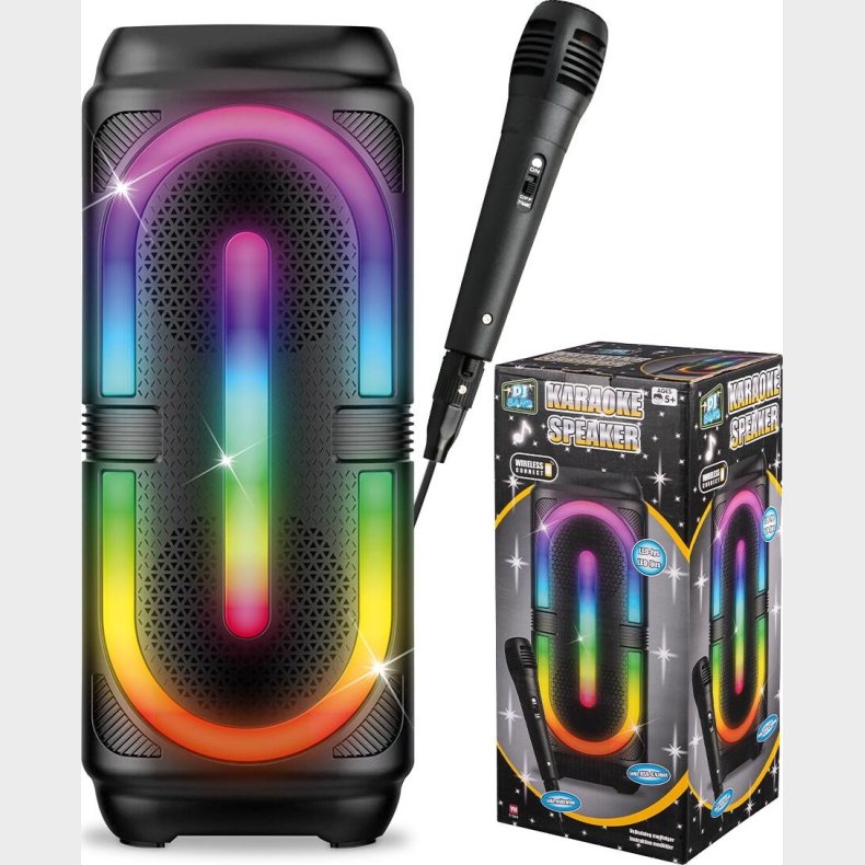 Dj Band - Karaoke Speaker - Hjtaler Med Mikrofon Og Lys