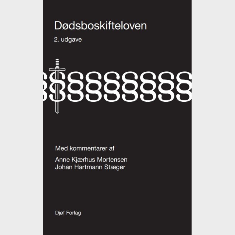 D�dsboskifteloven - Johan Hartmann St�ger - Bog