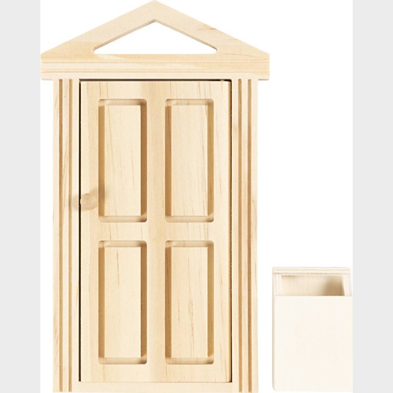 Dr Med Gesims Og Postkasse - H 5,5+18 Cm - B 3,5+10,5 Cm