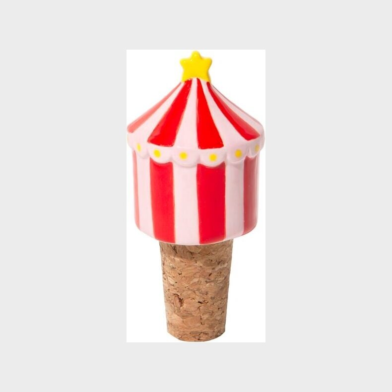 Doiy - Flaskeprop - Funfair - R�d Og Hvid Stribet Med En Gul Stjerne