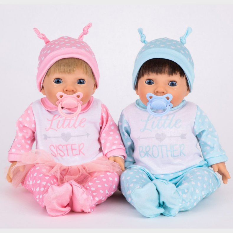 Tiny Treasures | Dukke 1.255 gram - Tvillinger, 45 cm.