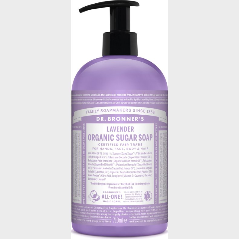 Dr. Bronner's - Organic Sugar Soap - Lavender 710 Ml