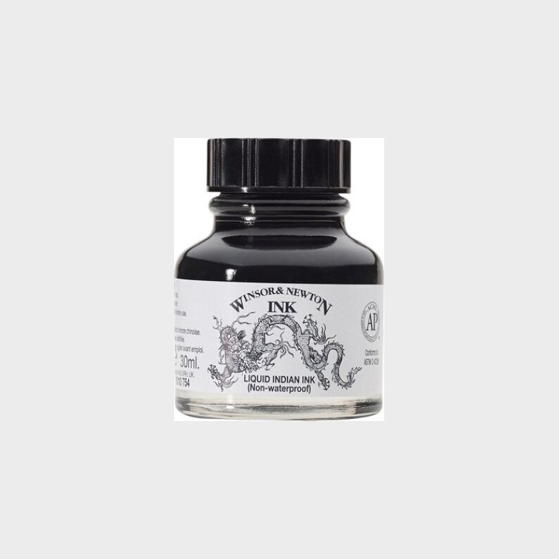 Winsor & Newton - Liquid Indian Ink 30 Ml - Bl�k