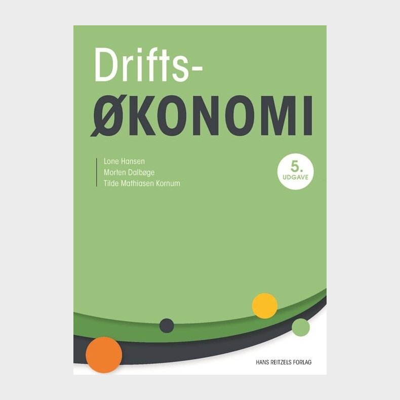 Drifts�konomi - Lone Hansen - Bog