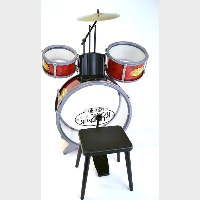 Bontempi Trommes�t Til Barn Med Stol - Junior