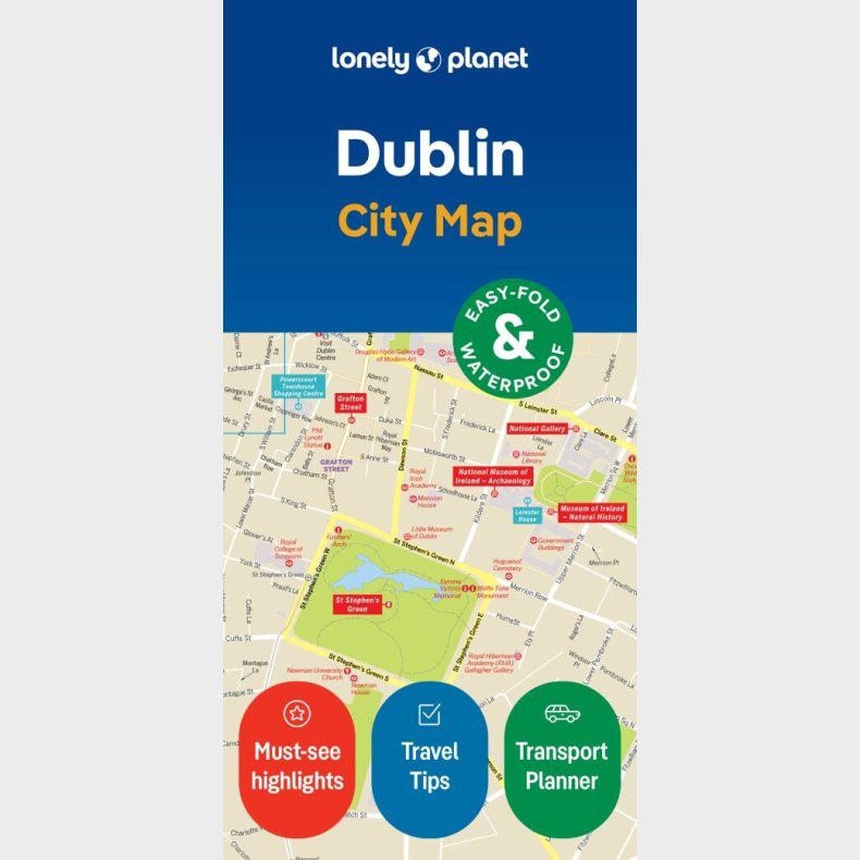 Dublin City Map - Lonely Planet  - English book
