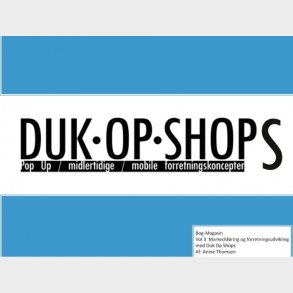 Duk Op Shops Vol 3.1 - Anine Thomsen - Bog