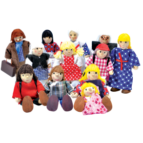 Winzling | Dukker 12,5 cm - A: 12 familiemedlemmer