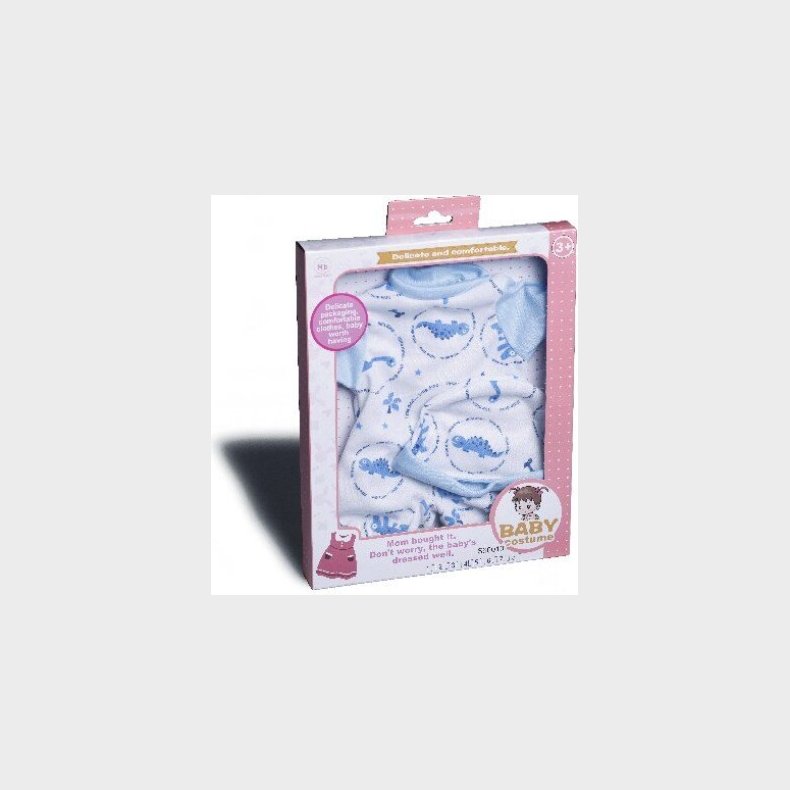 Dukketj - Sparkedragt Og Hue - 40 Cm - Miller Baby