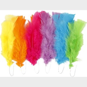 Dun - L 11-17 Cm - Forskellige Farver - 18 Bundt