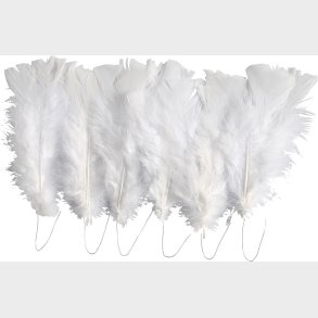 Dun - L 11-17 Cm - Hvid - 18 Bundt