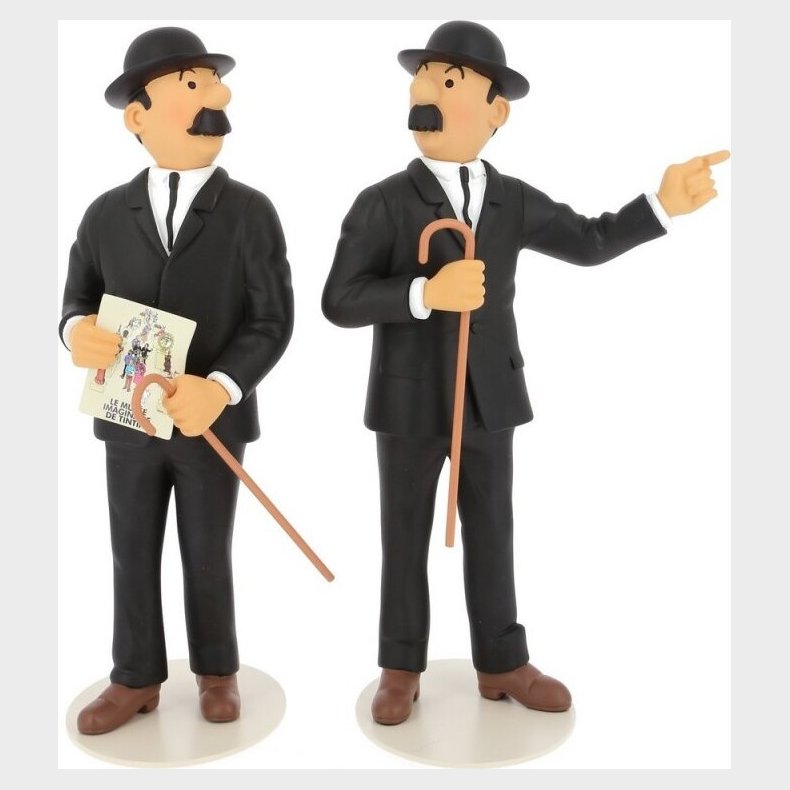 Dupond Og Dupont - Tintin Statue Figurer