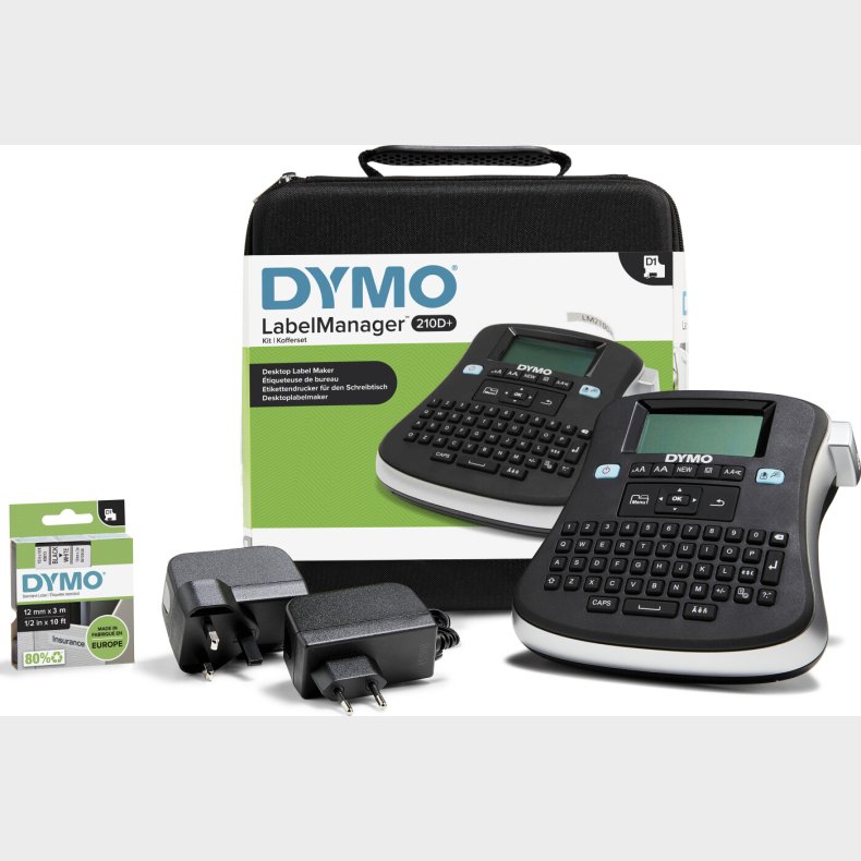 Dymo - Labelmanager 210d+ Etiketmaskine - Kuffertst