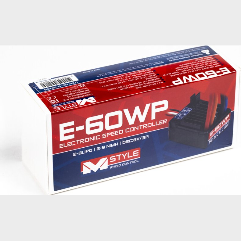 E-60wp Waterproof Electronic Speed Control (esc) - E-60wp  - Mstyle