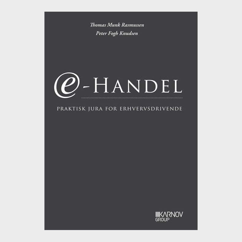 E-handel - Thomas Munk Rasmussen - Bog