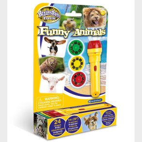 Brainstorm | Lommelygte med dias - Sjove dyr