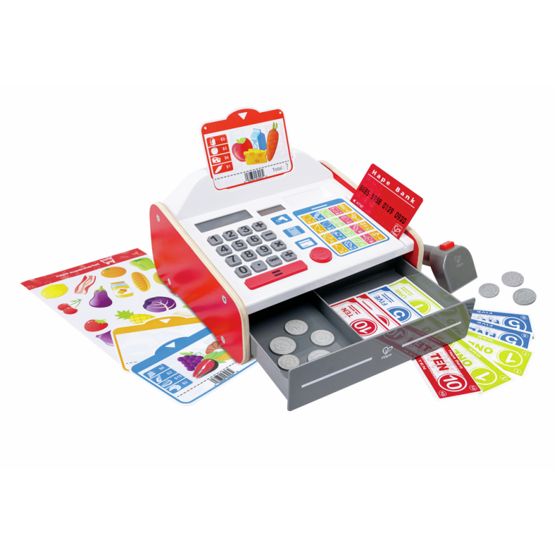 Hape | Kasseapparat m. lyd og lys, 23 dele