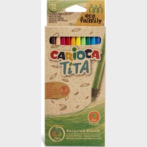 Carioca - Tita Farveblyanter - 3mm - Ecofamily - 12 Stk