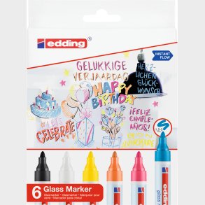 Edding-  95 Glas Marker St  - 6 Stk