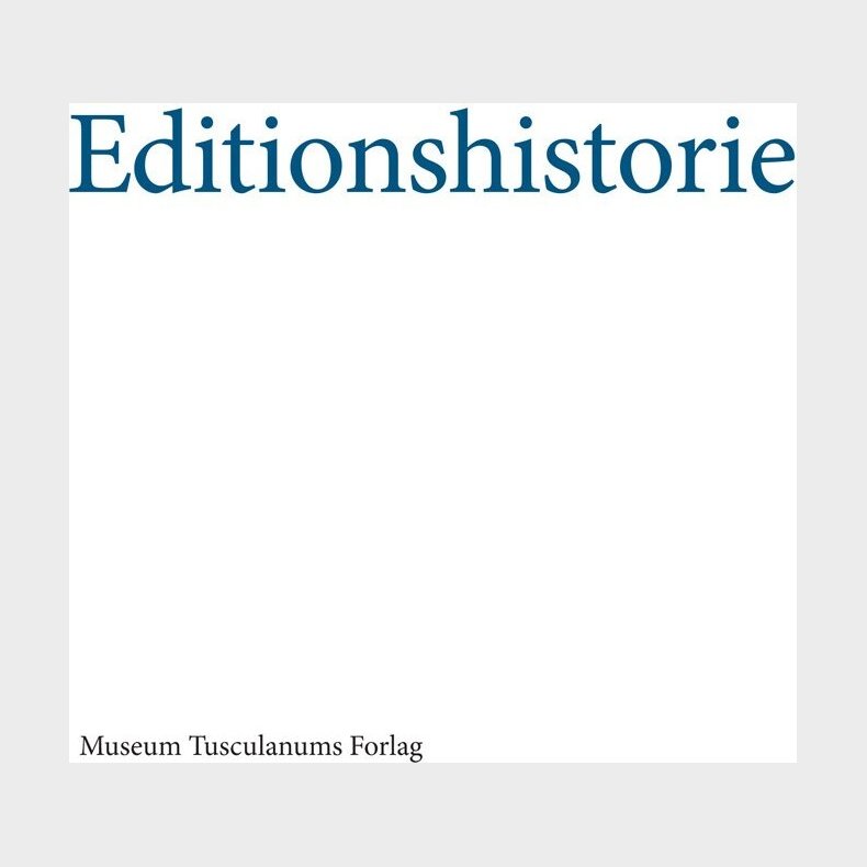 Editionshistorie - Klaus Nielsen - Bog