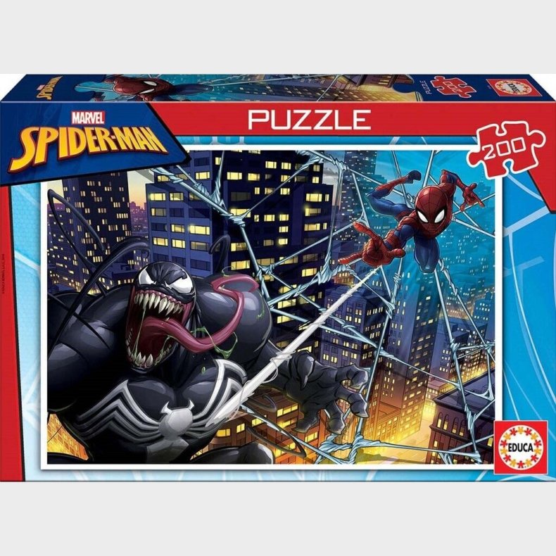 Spider-man Puslespil - Marvel - 200 Brikker - Educa