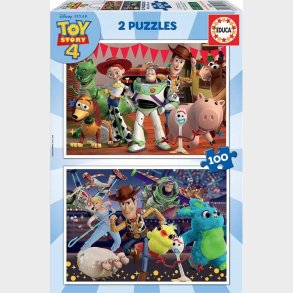 Educa - Toy Story 4 Puslespil - 2x100 Brikker