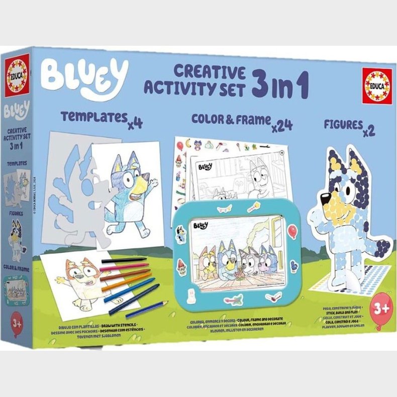 Educa - 3-i-1 Bluey Kreativt Aktivittsst