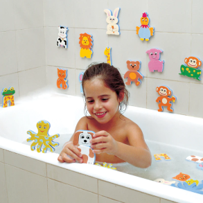 edushape | Badeleg - Mix & match dyr, 26 dele