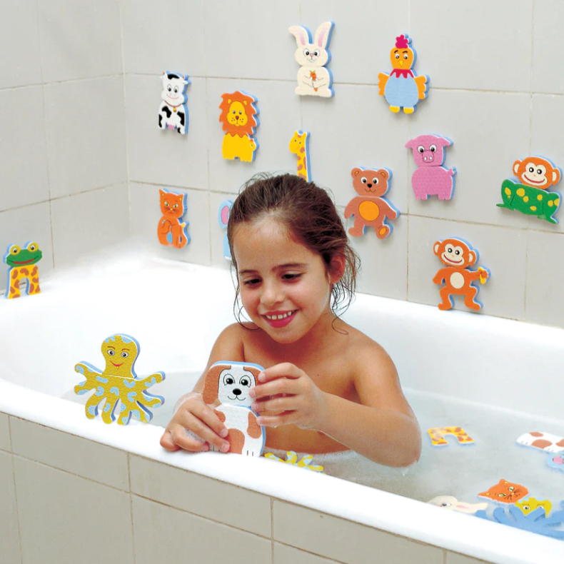 edushape | Badeleg - Mix & match dyr, 26 dele