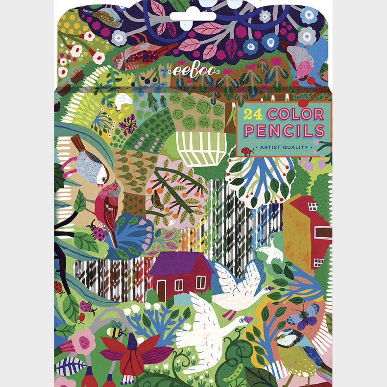 Farveblyanter - Bountiful Garden - 24 Farver - Eeboo