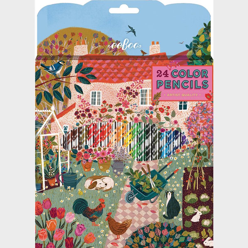 Farveblyanter St - Eeboo - 24 Stk