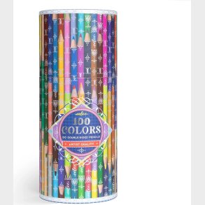 Farveblyanter I Beholder - Dobbeltsidet - 50 Stk - Eeboo