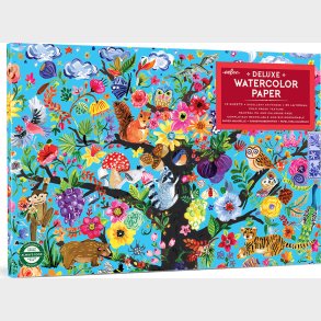 Akvarelblok - Livets Tr - Deluxe Papir - 16 Ark - Eeboo