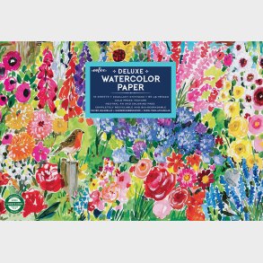 Akvarelblok - Seaside Garden - Deluxe Papir - 16 Ark - Eeboo