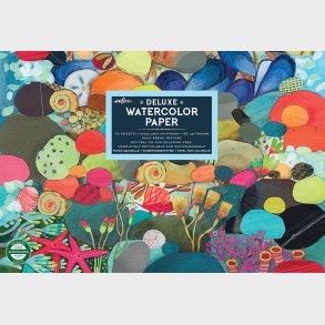 Akvarelblok - Tidevandsbassin - Deluxe Papir - 16 Ark - Eeboo