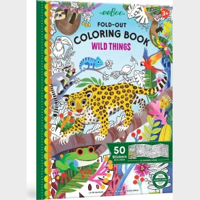 Eeboo - Fold-ud Malebog - Vilde Dyr - Bog