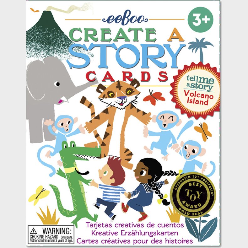 Eeboo - Fortl En Historie Vendekort - Vulkanen