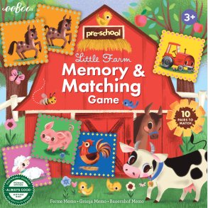 Eeboo - Little Farm - Memory & Matching Game - Huskespil