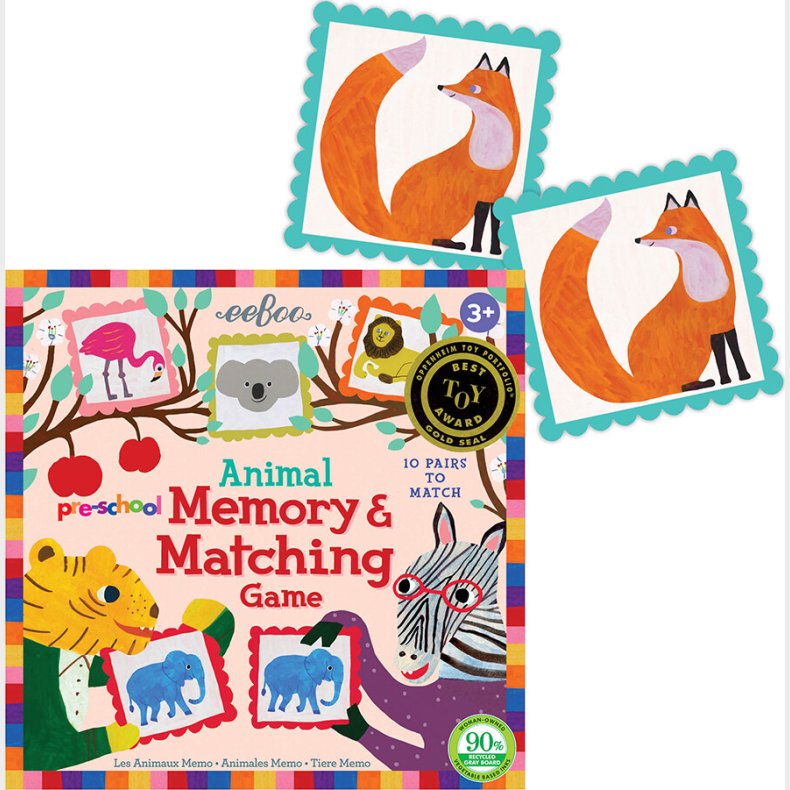 Eeboo - Huskespil - Dyr