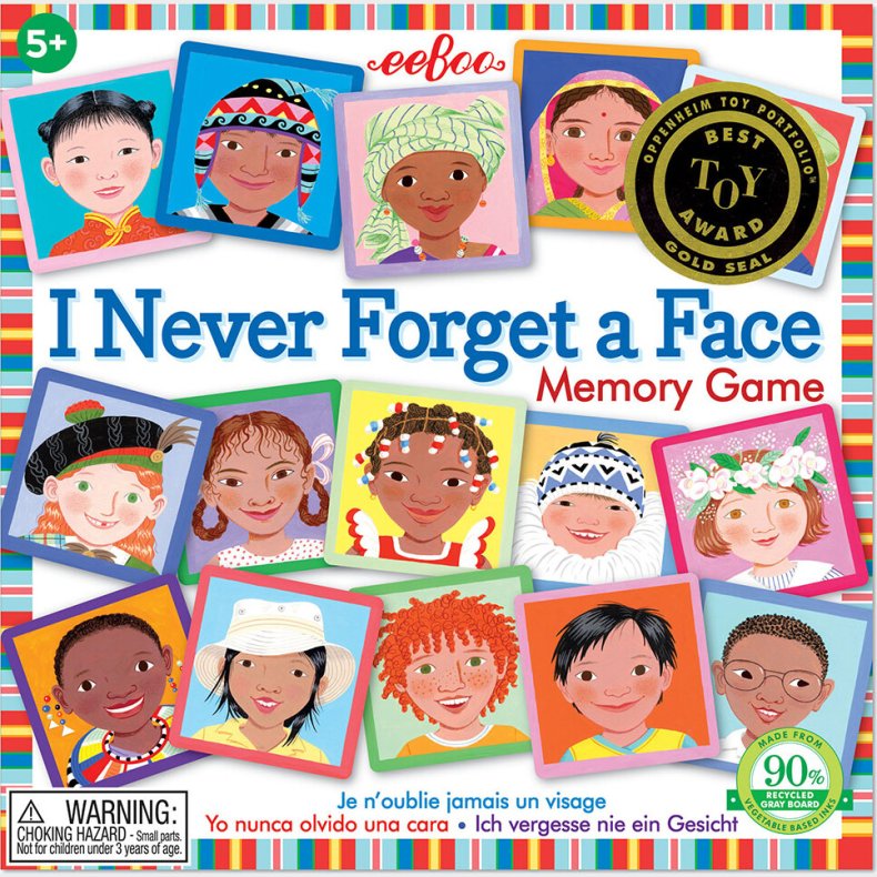 Eeboo - Huskespil - Jeg Glemmer Aldrig Et Ansigt