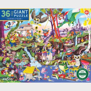Eeboo - Kmpe Puslespil 36 Brikker - Feer Og Eventyr