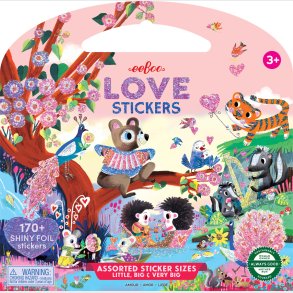 Eeboo - Klistermrkebog Til Brn - Krlighed