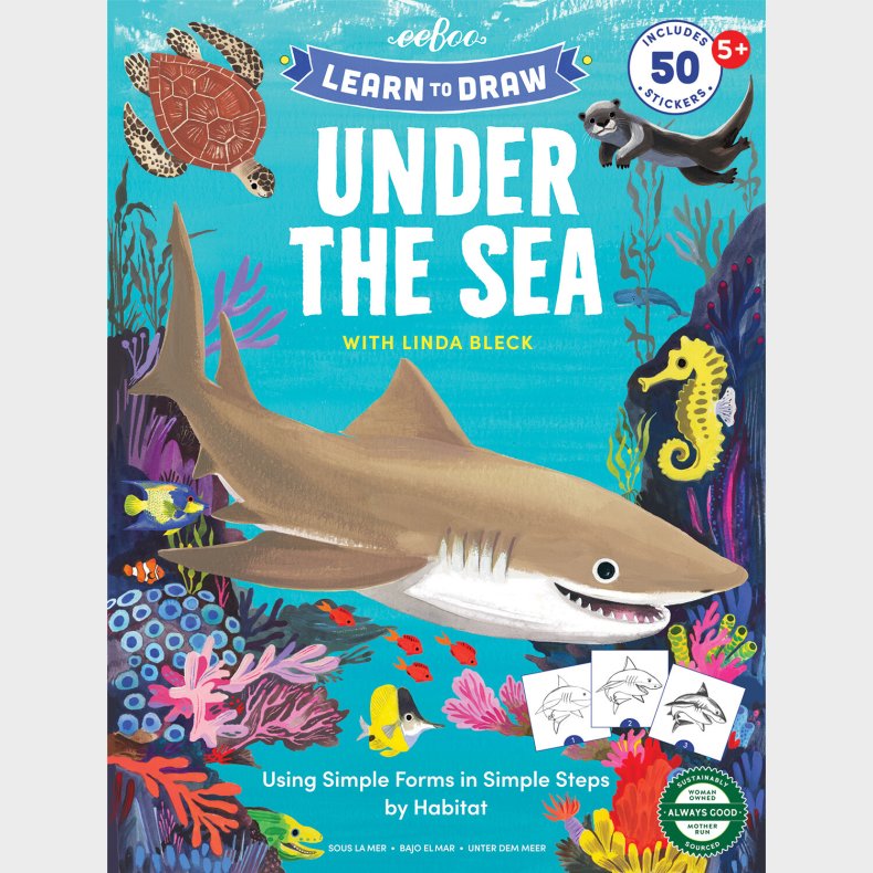 Eeboo - Lr At Tegne Bog Til Brn - Under Havet - Bog