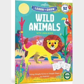 Eeboo - Lr At Tegne Bog Til Brn - Vilde Dyr - Bog