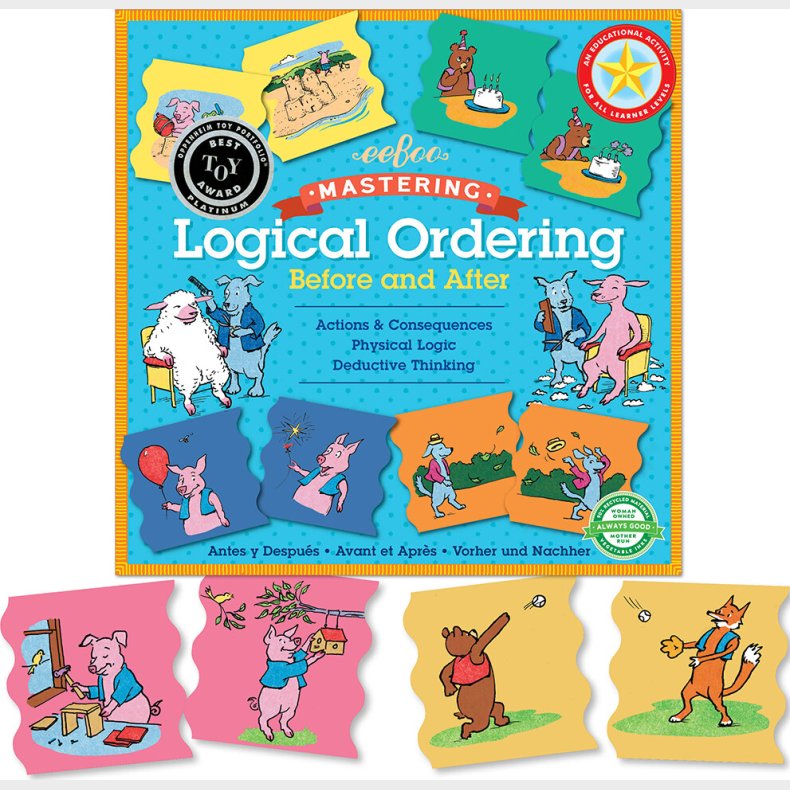 Eeboo - Leg Og Lr Puslespil - Logisk Orden