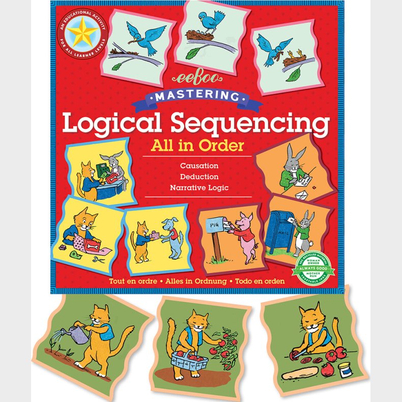 Eeboo - Leg Og Lr Puslespil - Logisk Rkkeflge