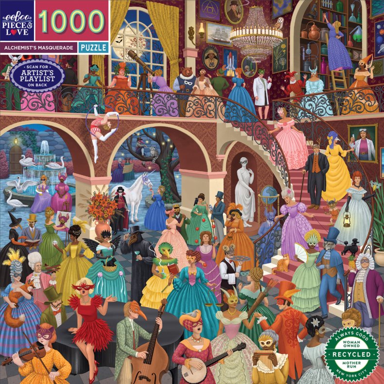 Eeboo - Puslespil 1000 Brikker - Alchemist's Masquerade